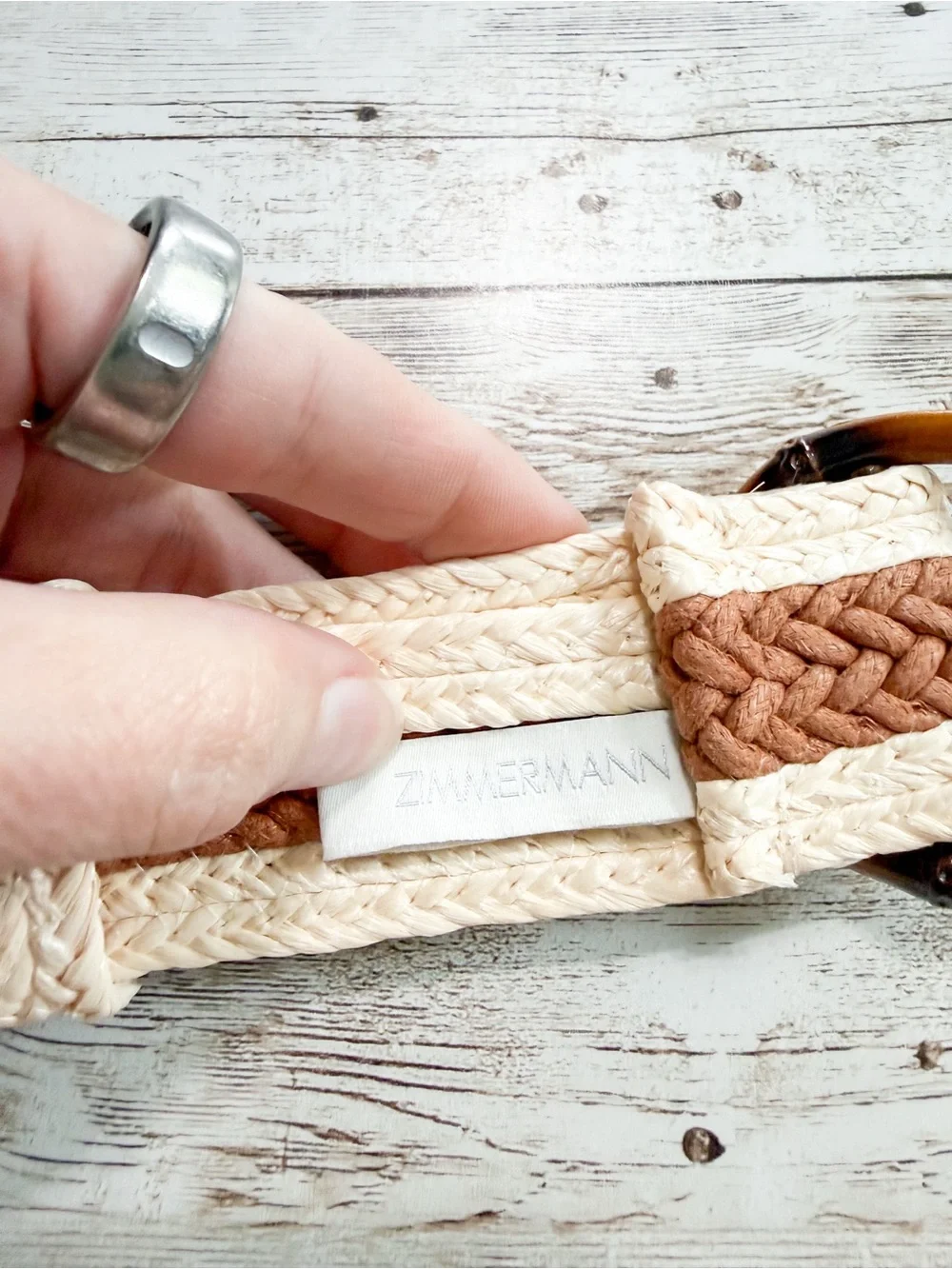 Zimmermann raffia belt